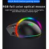 Ενσύρματο ποντίκι gaming AULA Fire H512, 5000DPI, 12 πλήκτρα, RGB, μαύρο
